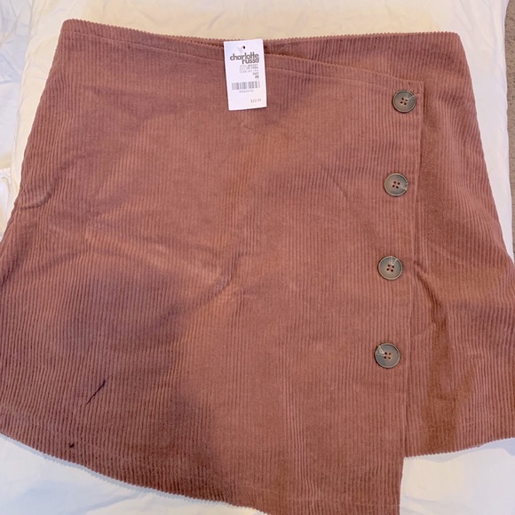 Charlotte Russe shirt, corduroy size medium, NWT - Picture 1 of 5